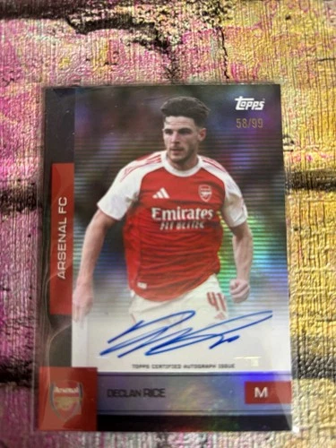 Declan Rice 2025 Topps Team Set Arsenal FC /99