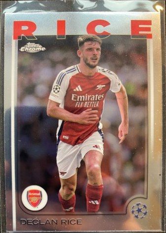 Declan Rice 2024 Topps Chrome UEFA Club Competitions
