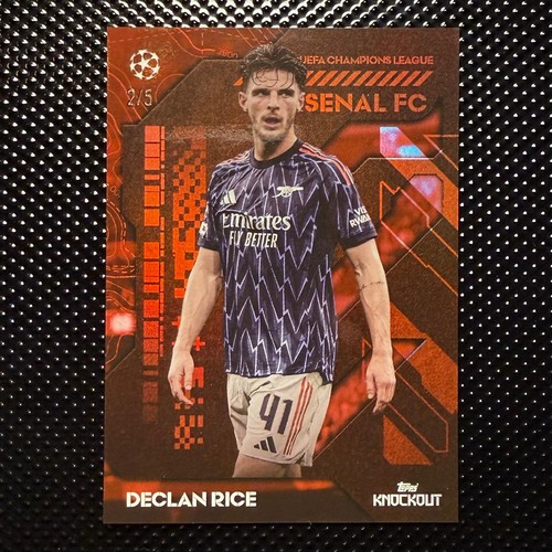 Declan Rice 2025 Topps Knockout UCC Red /5