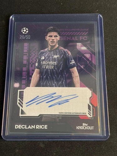 Declan Rice 2025 Topps UCC Knockout Purple /50