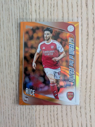 Declan Rice 2025 Topps UCC Orange /25