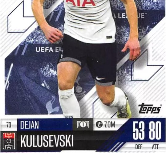 Dejan Kulusevski 2024 Topps Match Attax UEFA Club Competitions