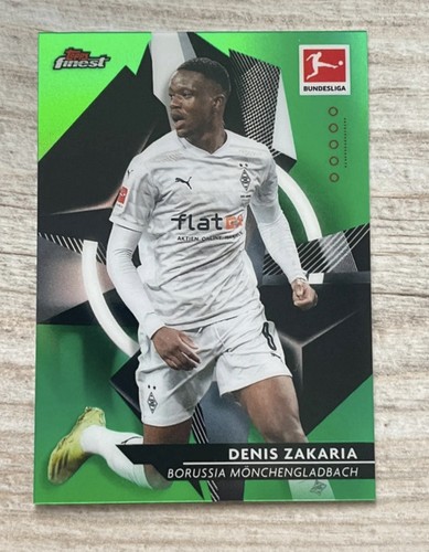 Denis Zakaria 2021 Topps Finest Green Refractor /99