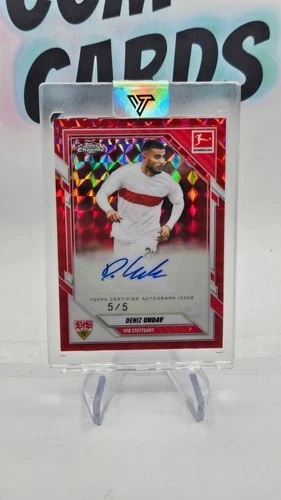 Deniz Undav 2025 Topps Bundesliga Chrome Red Geometry /5