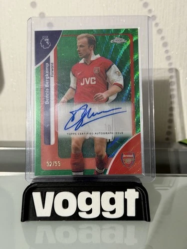 Dennis Bergkamp 2026 Topps Chrome Green Wave /99