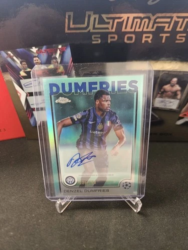 Denzel Dumfries 2024 Topps Chrome Aqua Refractor /199