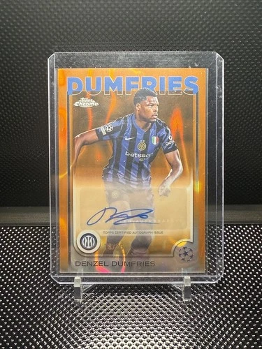 Denzel Dumfries 2024 Topps Chrome Orange Lava /25