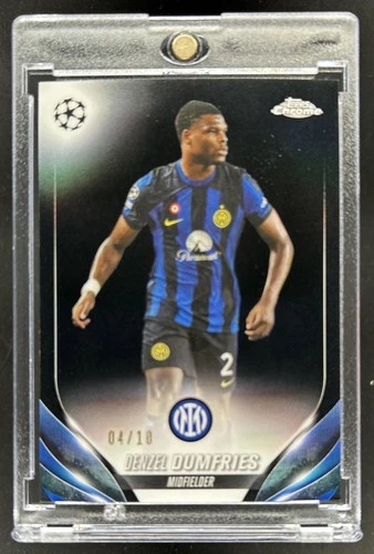 Denzel Dumfries 2024 Topps Chrome UEFA Black Refractor /10