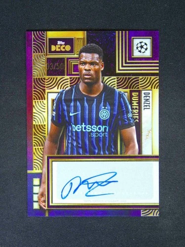 Denzel Dumfries 2025 Topps Deco UEFA Purple /50