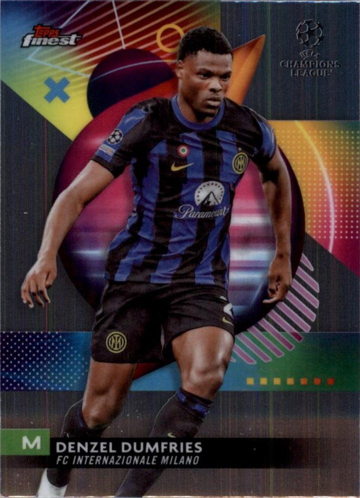 Denzel Dumfries 2023 Topps Finest UEFA Club Competitions