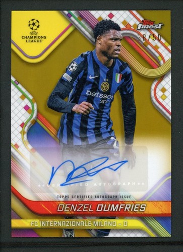 Denzel Dumfries 2025 Topps Migliori Autografi UEFA Champions League /50