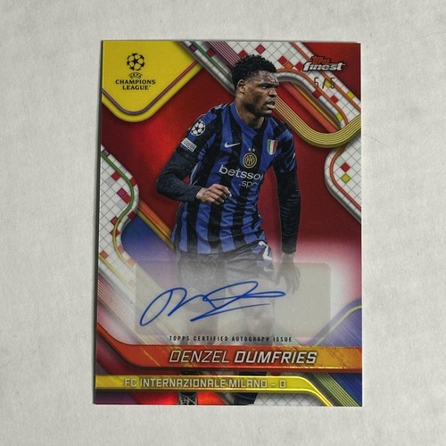 Denzel Dumfries 2024 Panini Migliori Competizioni UEFA Club Red Refractor /5