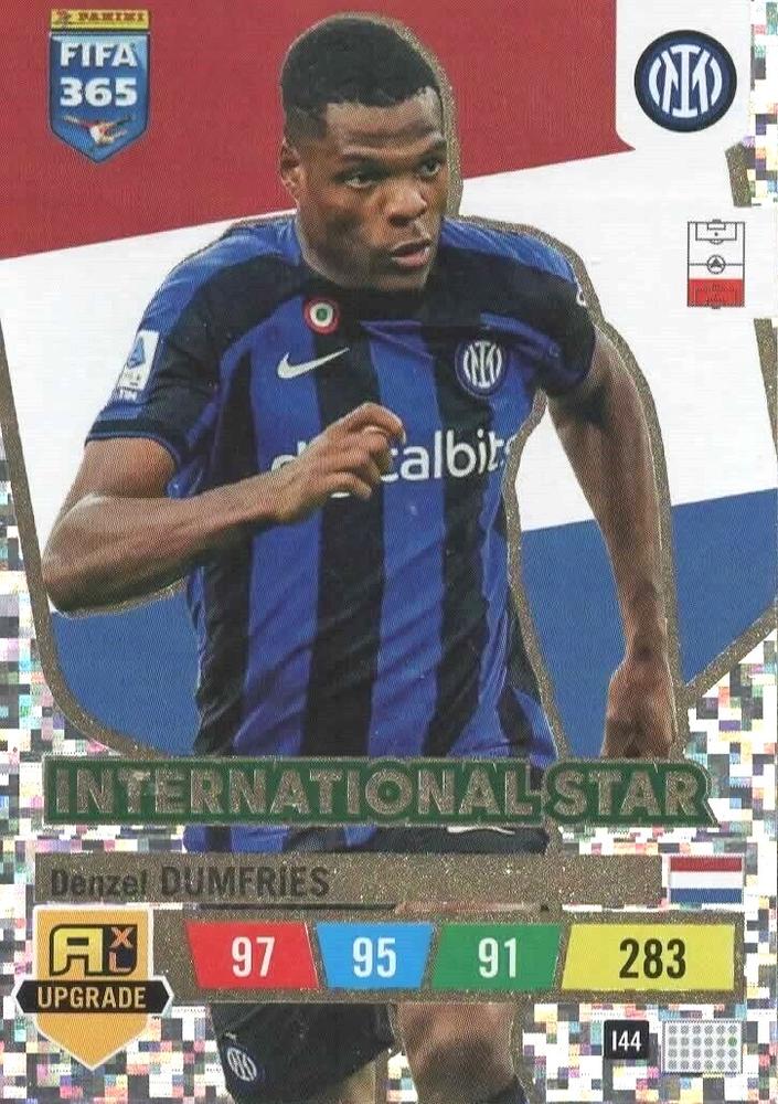 Denzel Dumfries 2023 Panini Adrenalyn XL FIFA 365 Upgrade