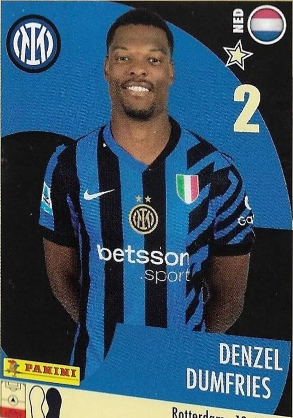 Denzel Dumfries 2024 Panini Calciatori Stickers