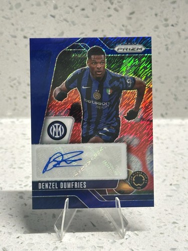 Denzel Dumfries 2025 Panini Prizm Blue Shimmer