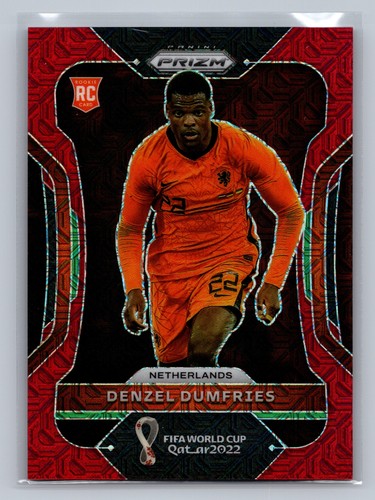 Denzel Dumfries 2022 Panini Prizm FIFA World Cup Red Breakaway /99
