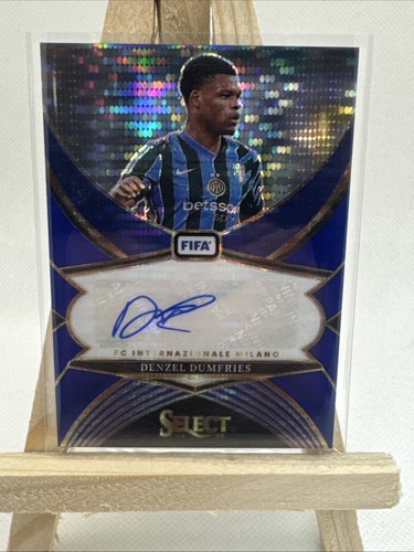Denzel Dumfries 2024 Panini Select Blue Prizm