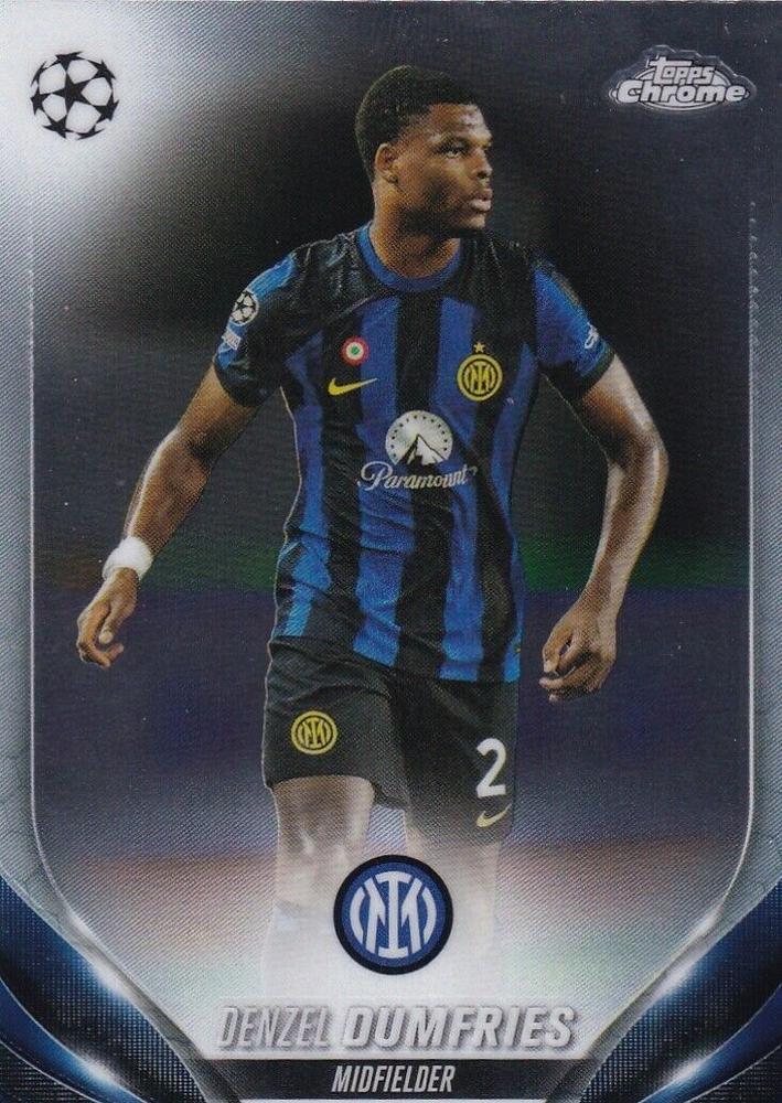 Denzel Dumfries 2023 Topps Chrome UEFA Club Competitions