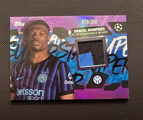 Denzel Dumfries 2025 Topps UEFA Club Competitions Flagship Purple /250