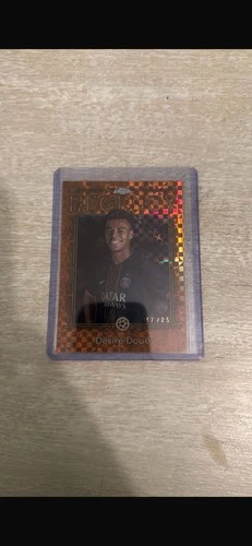 Desirè Doué 2024 Topps Flagship Orange Refractor /25