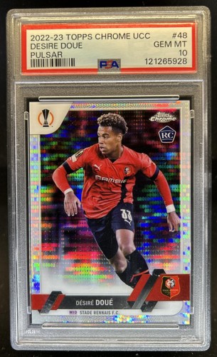 Desire Doué 2023 Topps Chrome Pulsar Refractor #48