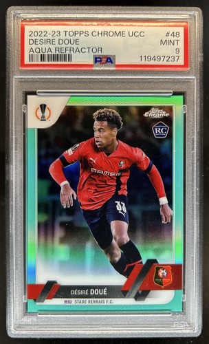 Desire Doue 2023 Topps Chrome Aqua Refractor /199