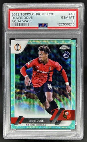 Desire Doue 2022 Topps Chrome Aqua Wave /199