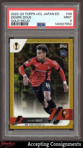 Desire Doue 2022 Topps Chrome Gold Refractor /50