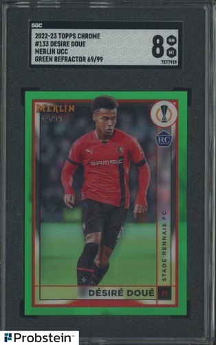 Desire Doue 2022 Topps Chrome Merlin Green Refractor /99