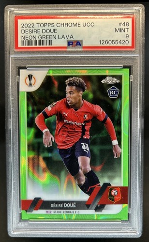 Desire Doue 2023 Topps Chrome Neon Green Refractor /199