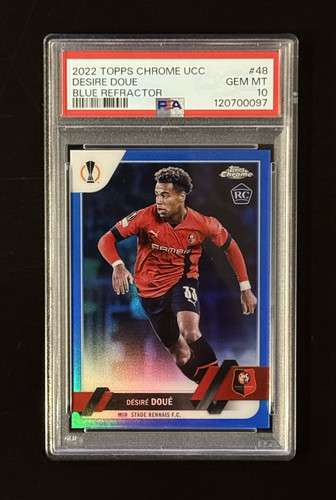 Desire Doue 2022 Topps Chrome True Blue Refractor /150