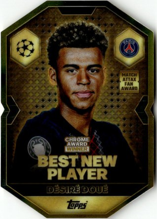 Desire Doue 2025 Topps Chrome UEFA CL