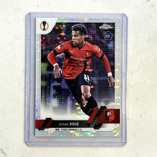Desire Doue 2023 Topps Chrome UEFA Pulsar Refractor