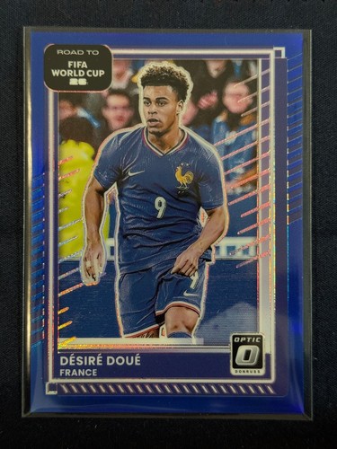 Desire Doue 2025 Panini Donruss Optic Blue /75