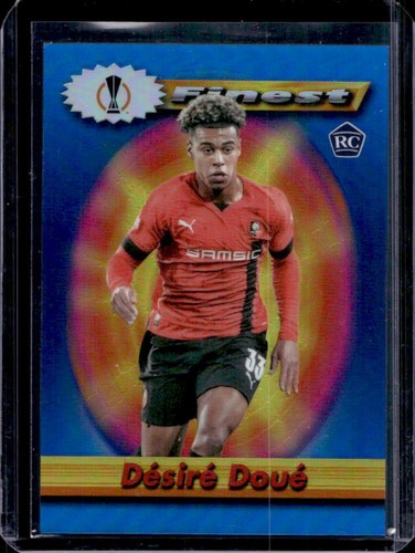 Desire Doue 2023 Panini Finest Blue Refractor /99