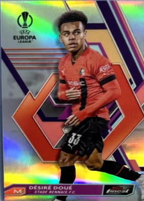 Desire Doue 2023 Topps Finest UEFA Refractor