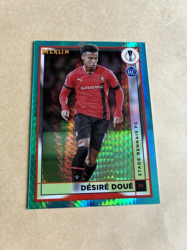 Desire Doue 2022 Topps Merlin Chrome Aqua