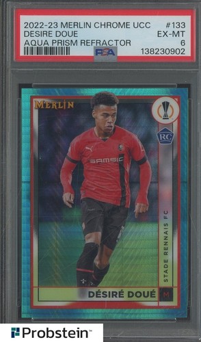 Desire Doue 2022 Panini Merlin Chrome Aqua Prism #133