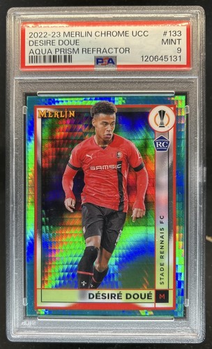 Desire Doue 2022 Topps Merlin Chrome Aqua Prism Refractor #133
