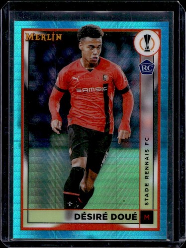 Desire Doue 2022 Topps Merlin Chrome Aqua Prism Refractor