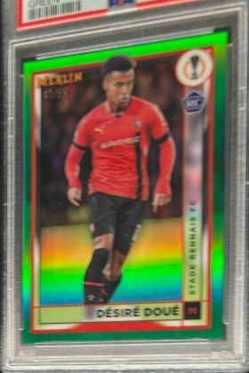 Desire Doue 2022 Topps Merlin Chrome Green Refractor /99