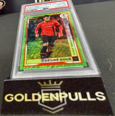 Desire Doue 2022 Topps Merlin Chrome Neon Green Shimmer /350