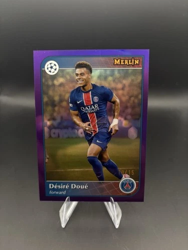 Desire Doue 2024 Topps Merlin Chrome Purple /15