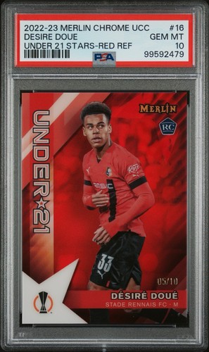 Desire Doue 2022 Topps Merlin Chrome Red /10