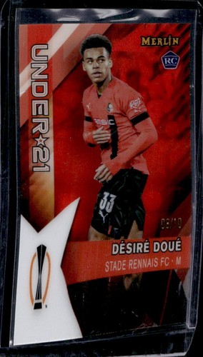 Desire Doue 2022 Topps Merlin Chrome Red Refractor /10