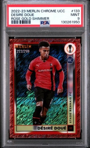 Desire Doue 2022 Topps Merlin Chrome Rose Gold Shimmer /299