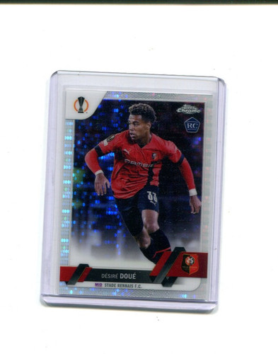 Desire Doue 2022 Topps Chrome UEFA Club Competitions Silver Pulsar