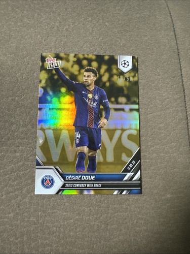 Desire Doue 2026 Topps Now Gold /50