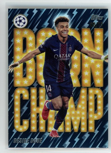 Desire Doue 2025 Topps UEFA Club Born Champ Negro /10