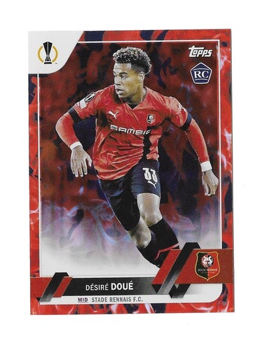 Desire Doue 2022 Topps UEFA Club Competitions Inferno Foil
